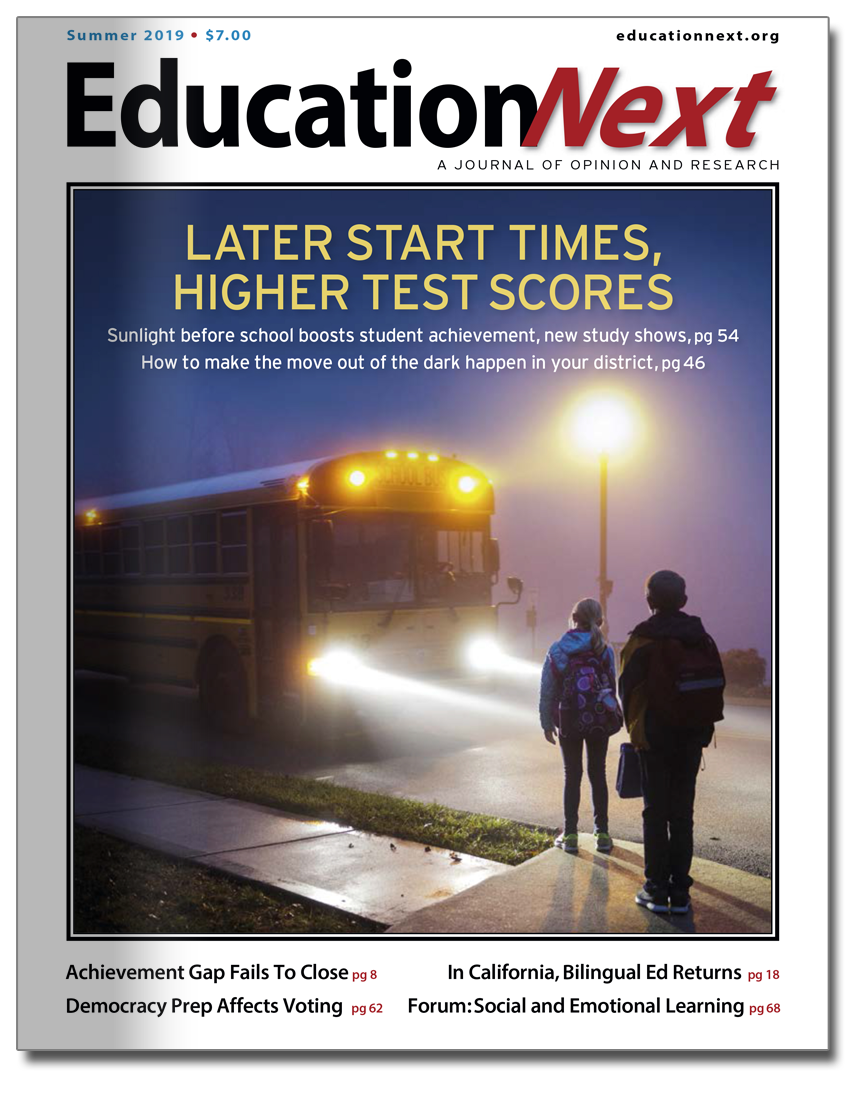 Link to Summer 2019 issue of EdNext