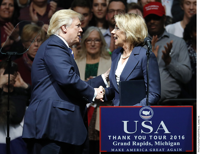 So where is all of this headed? The short answer is, we don’t know. What Ms. DeVos will likely be tasked with is building bridges from President Trump's administration to communities and interest groups that are alienated by his message or personality. 