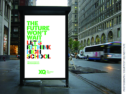 In setting up an open call for contestants, the XQ project mimicked the familiar design of reality television shows. XQ advertised in print, on broadcast television, and on city buses, as well as online.