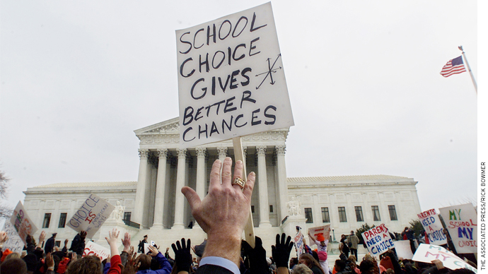 Regarding religious issues, Gorsuch tends to view the scope of the establishment clause narrowly and the free exercise clause broadly. The Court followed similar logic in considering a controversial Ohio school voucher program, upholding school vouchers in Zelman v. Simmons-Harris in 2002 by a 5-4 vote.