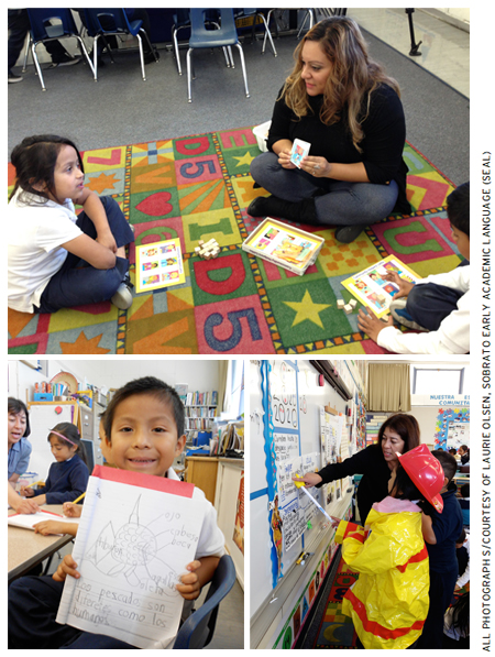 Starting in pre–K, children at Hoover talk, sing, chant, move, explore, experiment, and play in language-rich, text-rich, and information-rich environments.