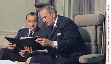With the arrival of the Great Society, largely instigated by the Johnson and Nixon administrations (Johnson pictured right), a host of novel programs made new resources and services available to poor families.