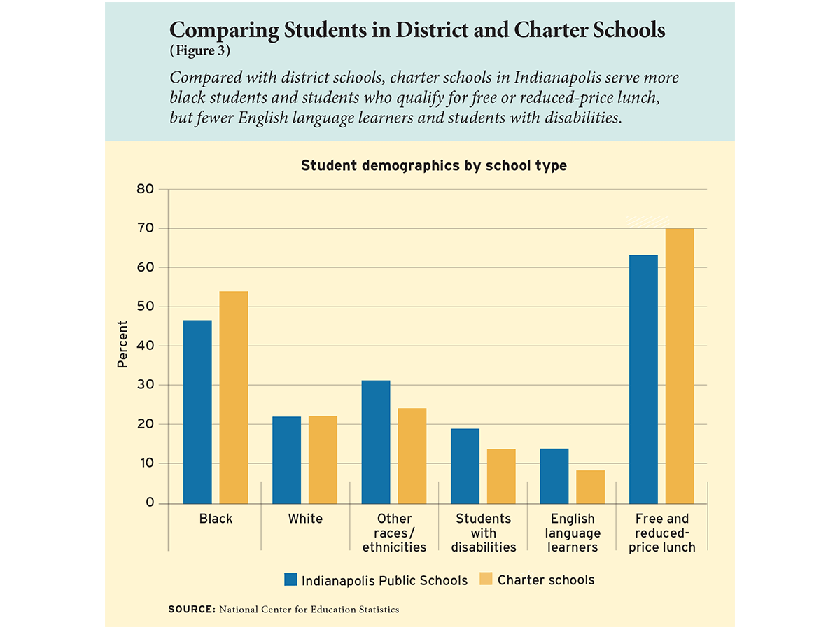 Comparing Students in District and Charter Schools (Figure 3)
