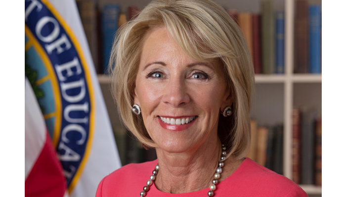 Official portrait of Secretary of Education Betsy DeVos