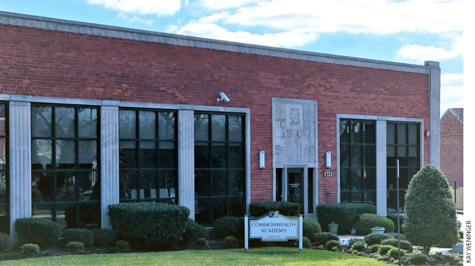 Exterior of Commonwealth Academy