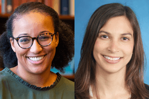 Head shots of Dominique Baker and Kelly Rosinger