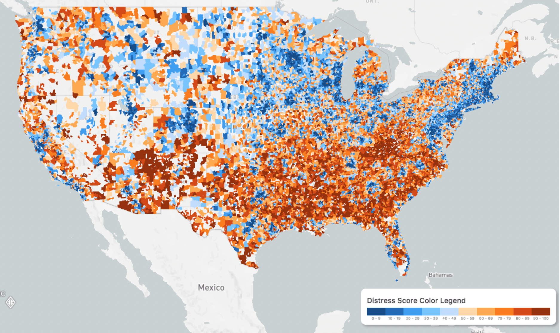 Figure 1. Distressed Communities are Home to Millions of Americans