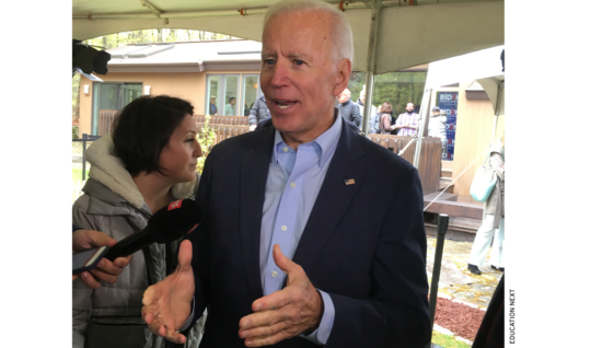 Joe Biden speaks to reporters