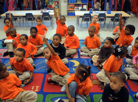 A class at LEAP Academy Early Childhood School at KIPP DC, a network of high-performing, public charter schools in Washington.