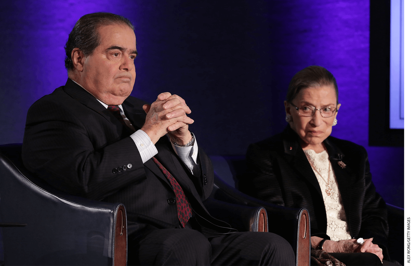 Antonin Scalia (left) and Ruth Bader Ginsburg