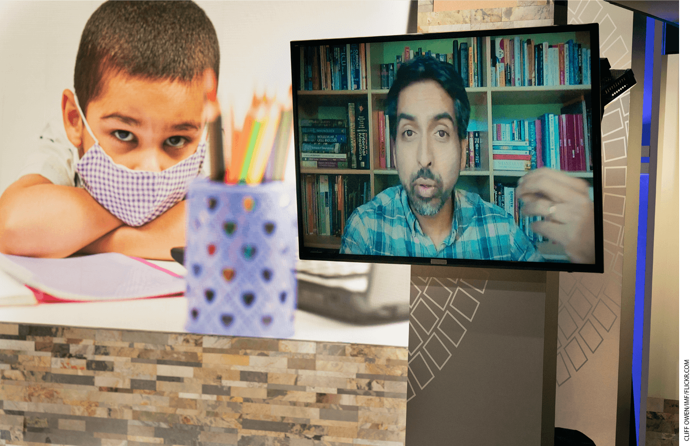 Image of Sal Khan, founder and CEO, Khan Academy, at a virtual conference