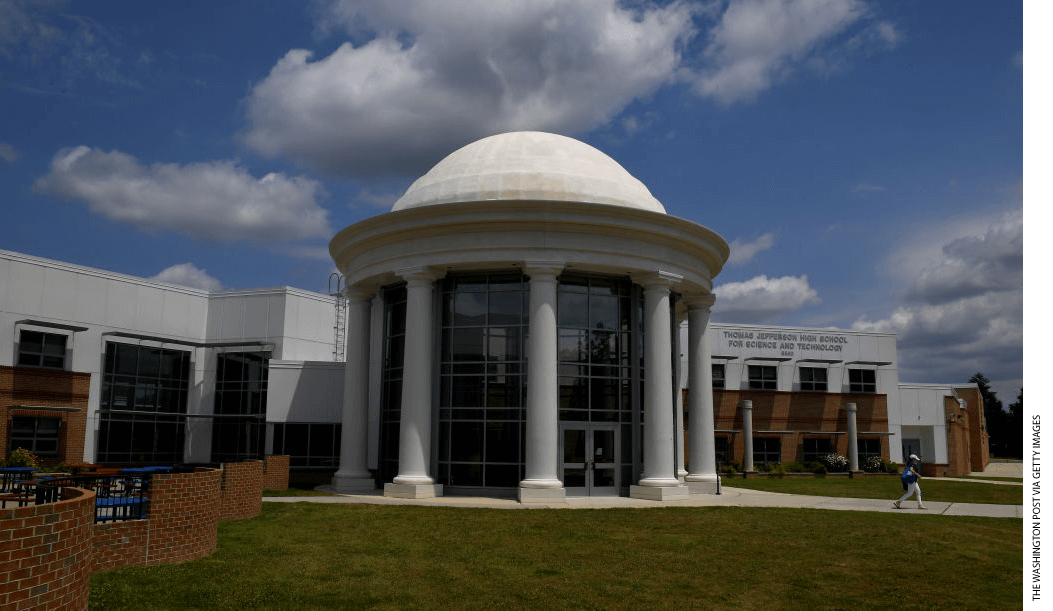 Thomas Jefferson High School for Science and Technology in Fairfax County Public Schools, Virginia.