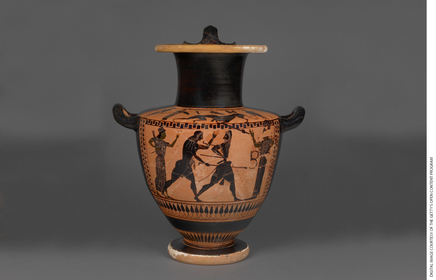 "Attic Black-Figure Hydria," Lykomedes Painter, Athens, Greece, 520–510 B.C.