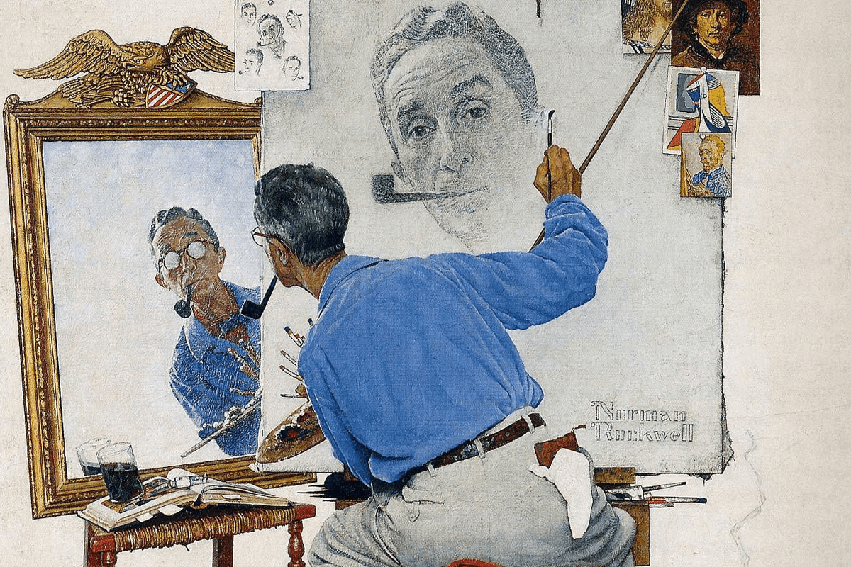 Painting by Norman Rockwell