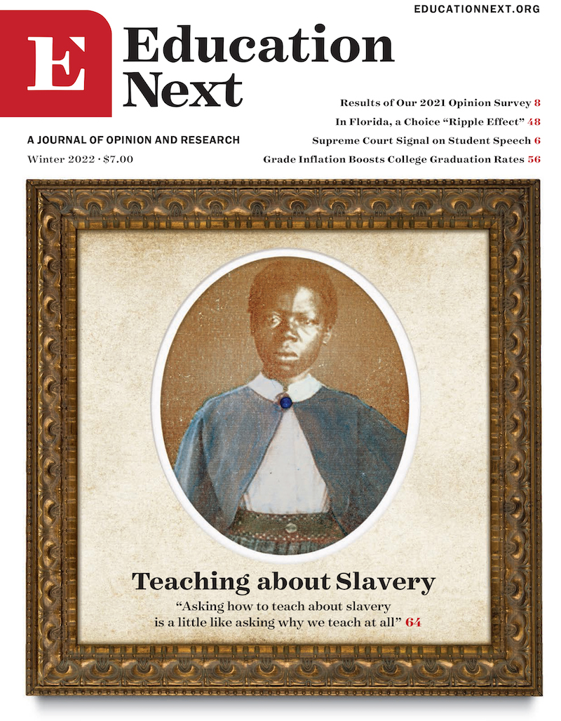 Cover of Winter 2022 issue of Education Next