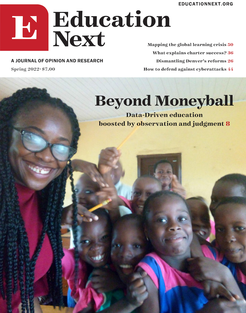 Cover of Spring 2022 issue of Education Next