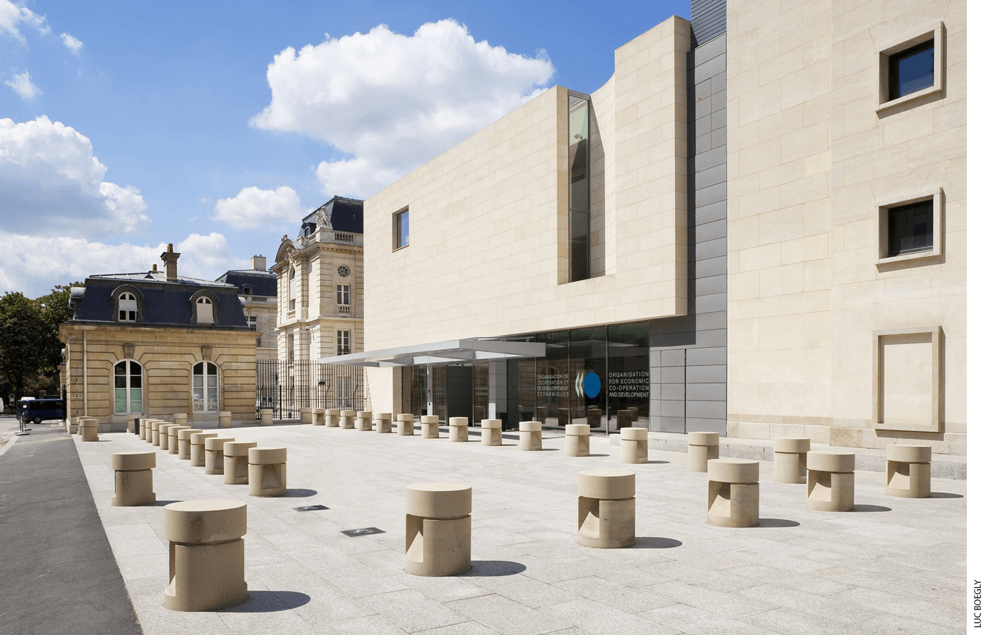 The Organisation for Economic Cooperation and Development (OECD) headquarters in Paris is where PISA was developed to assess students in reading, math, and science.