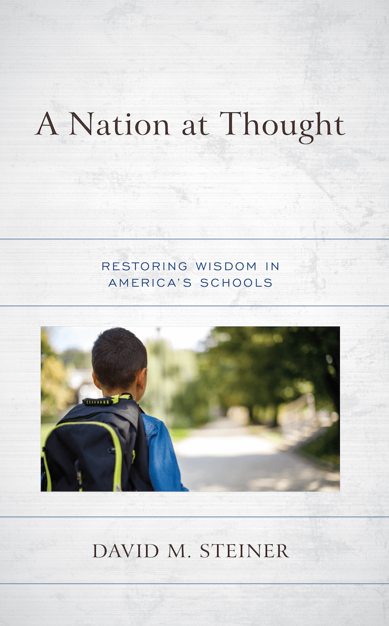 Book cover of "A Nation at Thought" by David M. Steiner