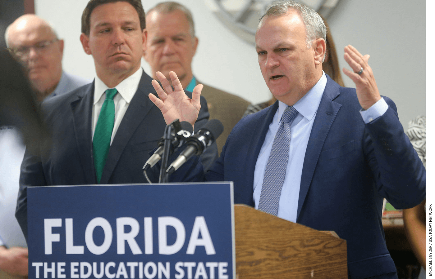 Education Commissioner Richard Corcoran championed Hope Scholarships for students harassed over schools’ masking policies.