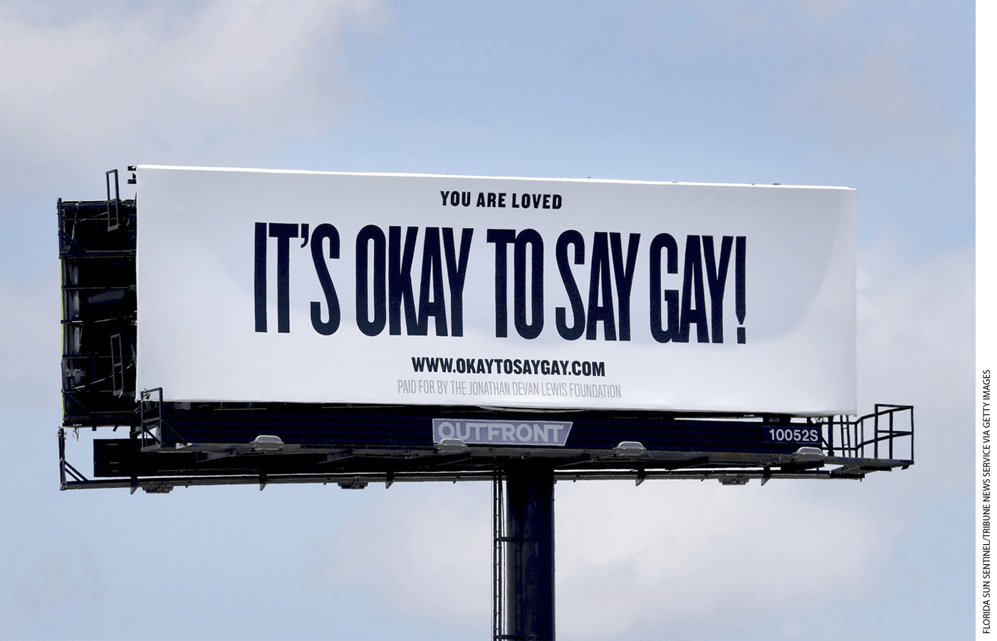 Highway billboards respond to DeSantis’s parental rights law, which restricts instruction on some sex and gender topics before 4th grade.