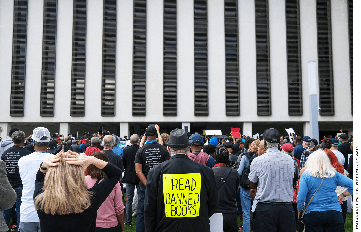 DeSantis’s plan to deny the College Board an Advanced Placement African American Studies course, accusing it of “woke indoctrination,” drew demonstrations outside the state capitol.