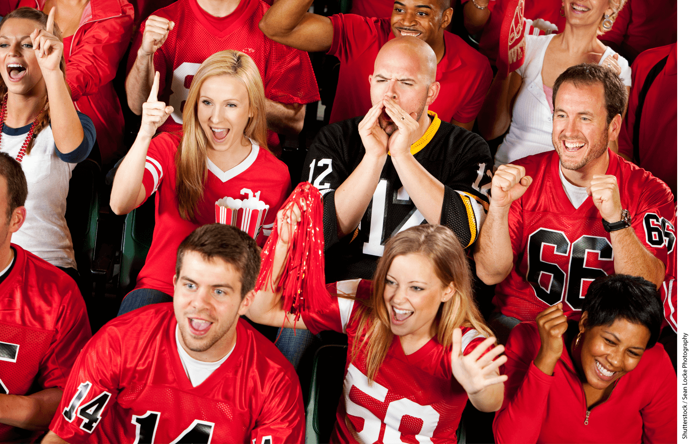 Opposing Team Football Fan Boos When Home Team Scores