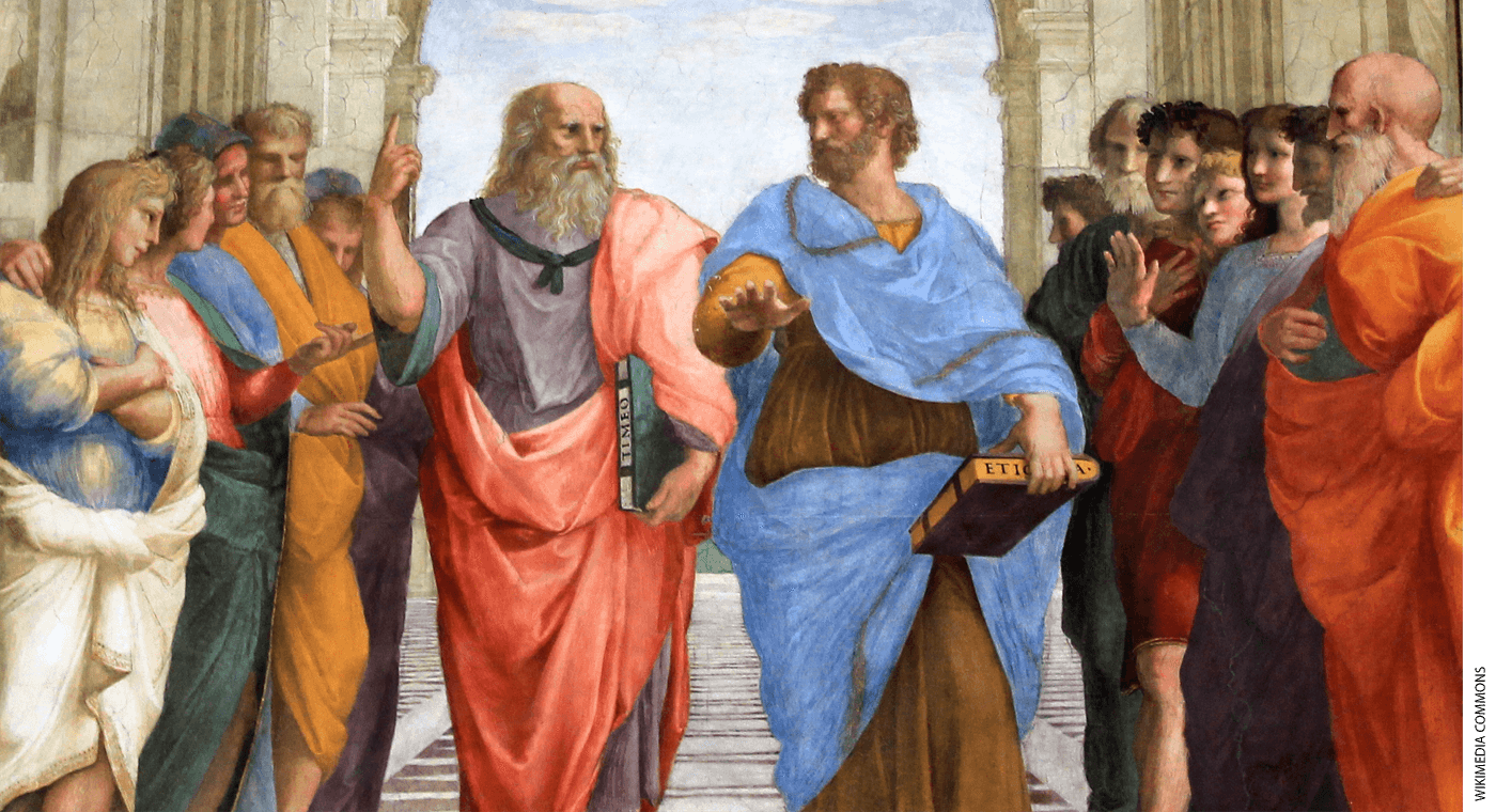 Painting of Aristotle and Plato