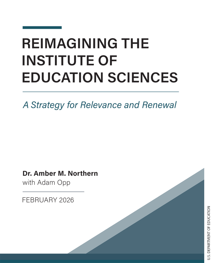 Cover of Reimagining the Institute of Education Sciences