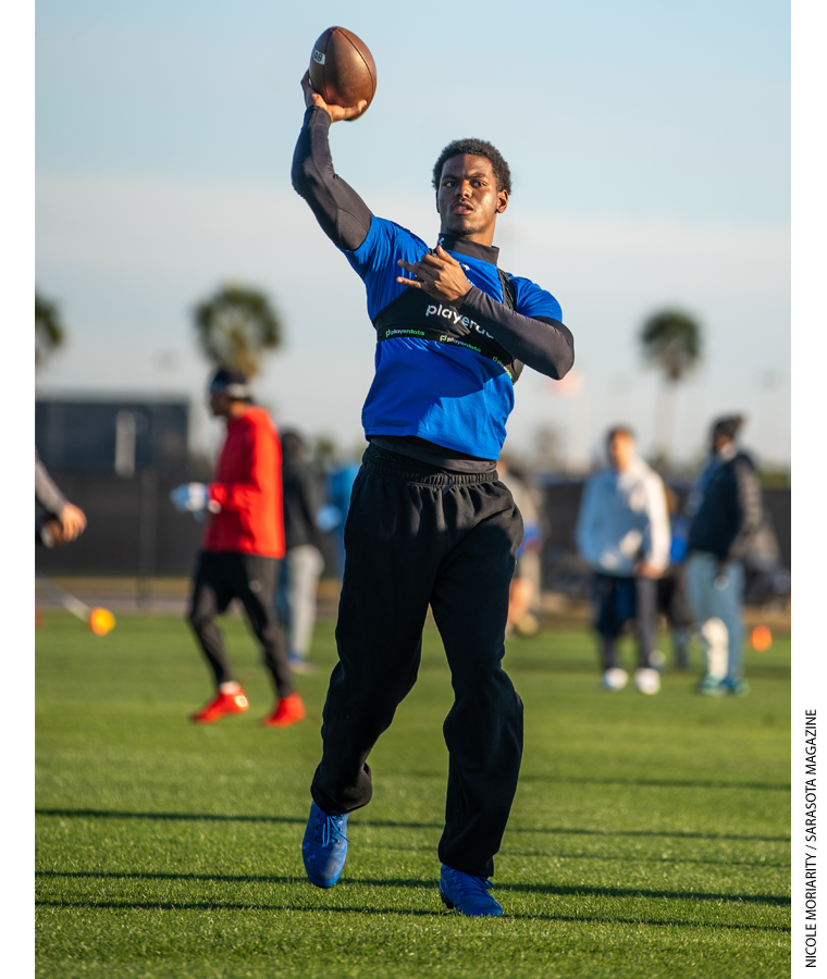 Jayden Wade, a rising junior at IMG Academy, is the nation’s top-ranked quarterback in his 2028 recruitment class.