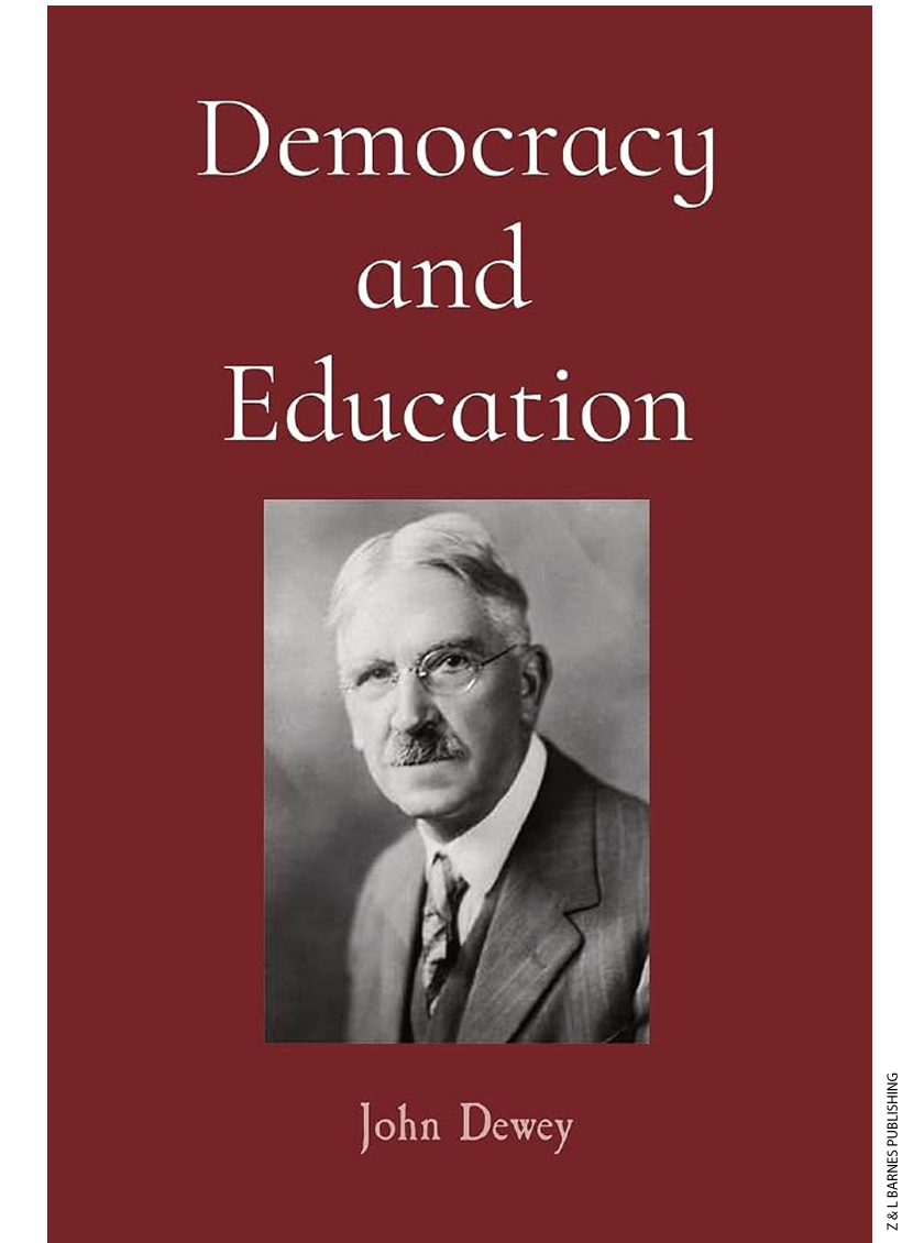 Book cover of "Democracy and Education" by John Dewey
