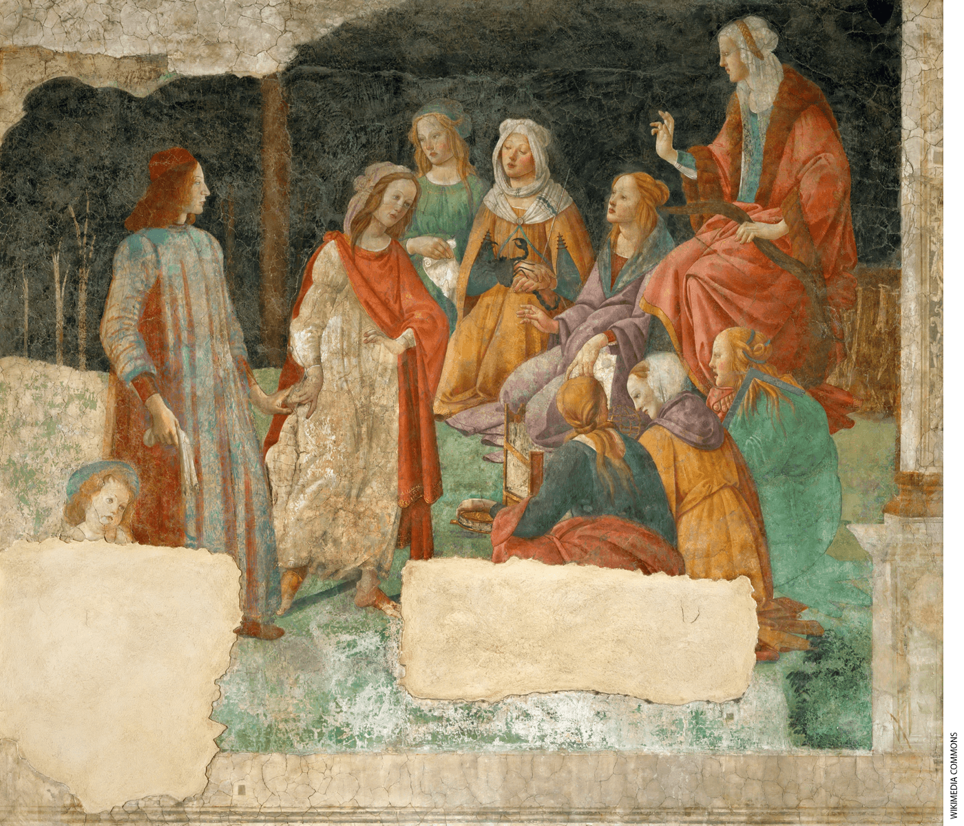 The painting Giovane Introdotto tra le Arti Liberali, by Sandro Botticelli