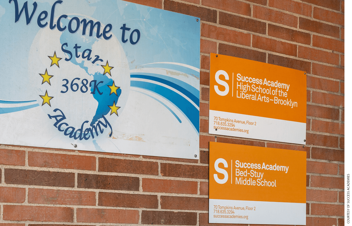 Exterior of Success Academy Bed-Stuy Middle School in Brooklyn, New York